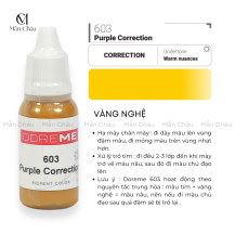 Mực Doreme - 603 Purple Correction - Vàng Nghệ