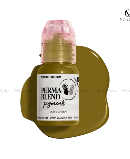 Mực Perma Blend - Olive Green - Xanh Rêu - Xử Lý Trổ Đỏ